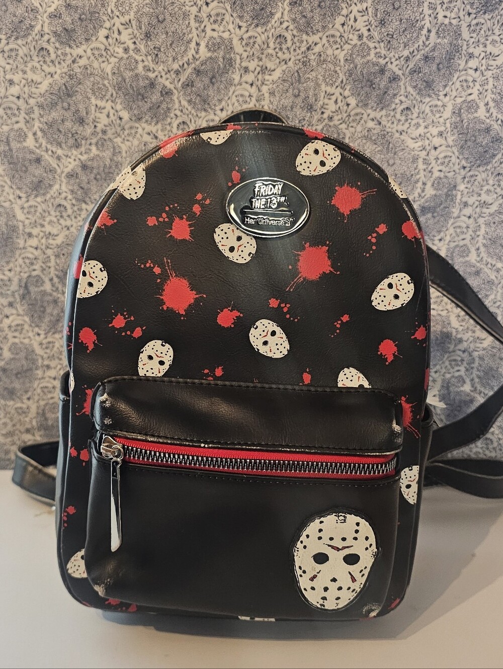 Her Universe Friday The 13th Mask & Splatter Mini Backpack